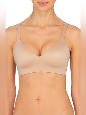 Natori Revelation Wireless Bra 32D Cafe Nude Seamless Comfort NWT